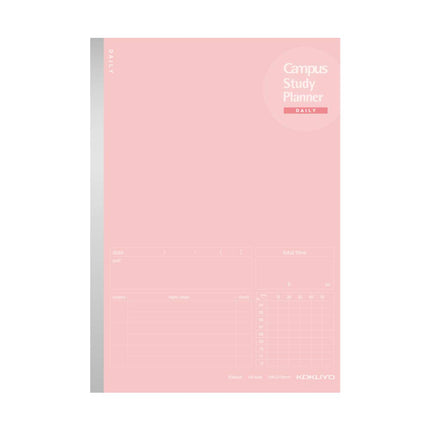 Kokuyo Campus Study Planner Notebook, Daily Ruled,