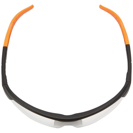 Klein Tools 60159 Safety Glasses, PPE Protective Eyewear with Semi Frame, Scratch Resistant and Anti-Fog, Clear Lens