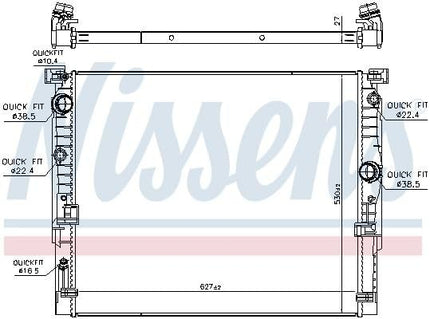 NISSENS Radiator Engine Cooling 606236