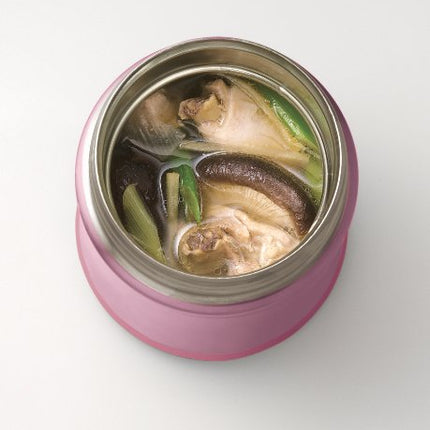 Zojirushi Stainless Steel Food Jar 25 oz. / 0.75 Liter, Shiny Pink