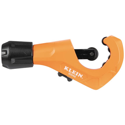 Klein Tools 50046 Constant Swing Tubing Cutter for Copper and Aluminum, 1/8 to 1 3/8-Inch O.D. with Deburring Tool and Replacement Blade