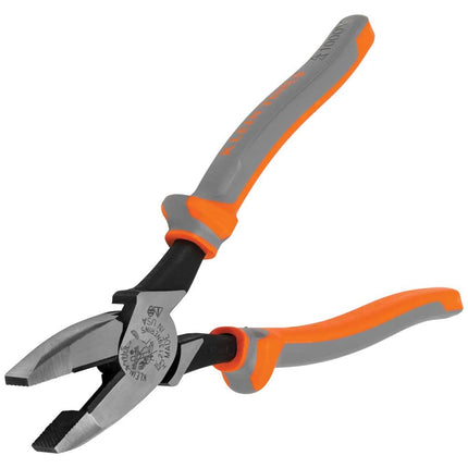 Klein Tools 2139NERINS Alicates de corte lateral aislados de 1000 V, diseño de alta palanca, cuchillas endurecidas por inducción, 9 pulgadas