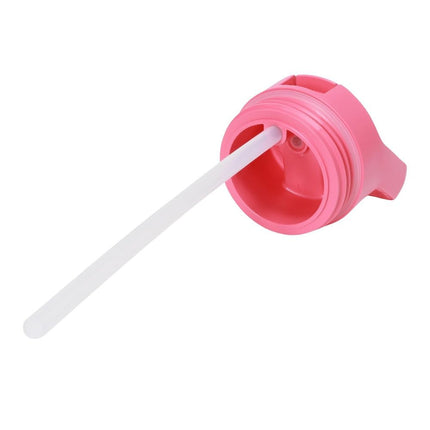 YETI Rambler 26 oz Bottle, Vacuum Insulated, Stainless Steel with Color Matching Straw Cap, Tropical Pink