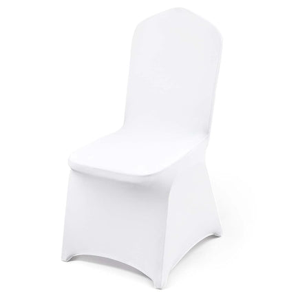 VEVOR 100 Pcs White Chair Covers Polyester Spandex