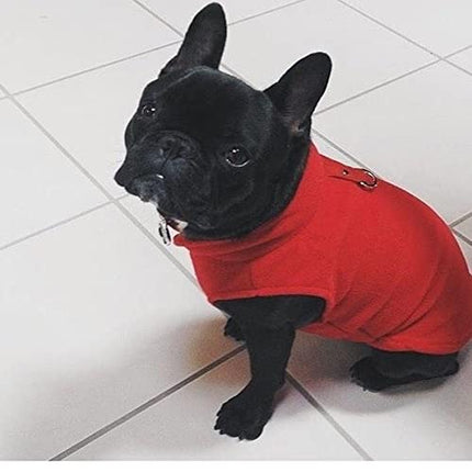 Gooby Fleece Vest, Red, X-Large