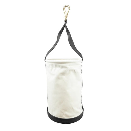 Straight Wall Bucket with Swivel Snap Hook, No. 6 Canvas Klein Tools 5106S