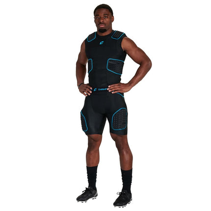 Champro Bull Rush Adult 5 Pad Sheath Black Size 4XL