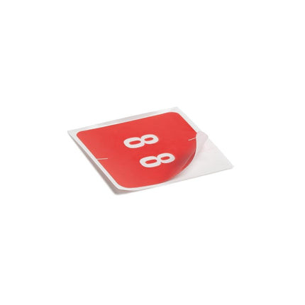 Smead DCC Color-Coded Numeric Label, 8, Label Roll, Red, 250 Labels per Roll (67428)