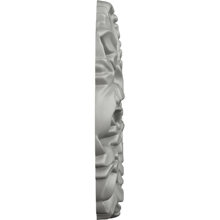 Ekena ROS04X04MO 4 7/8" OD x 5/8" P Medium Monique Round Rosette, Primed