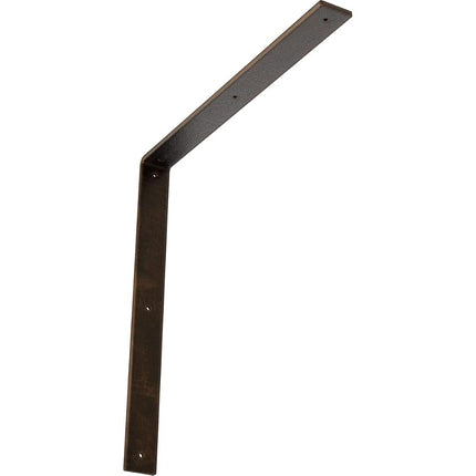 Ekena Millwork BKTM02X20X20HAABZ Steel Bracket Hamilton, 2"W x 20"D x 20"H, Antiqued Bronze