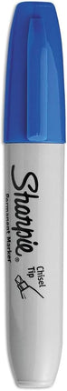 SHARPIE Permanent Markers, Broad, Chisel Tip, 12-Pack, Blue (38203)