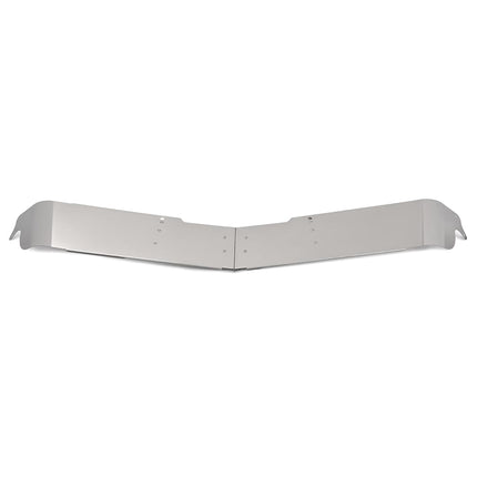 ALMULOO Roof Sunvisor Compatible with Mack CH, CX, Granite, Vision, Without Roof Fairing, Drop Sun Visor 304 Stainless Steel Silvery
