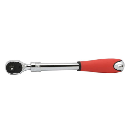 Neiko 03068A Drive Extendable Ratchet Soft Handle, 1/2", Red