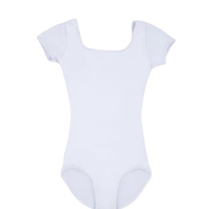 Capezio Short Sleeve Leotard - Girls, White, Small