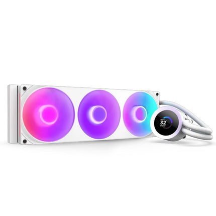 NZXT Kraken Plus 360 RGB - 360mm AIO CPU Cooler, LCD - White