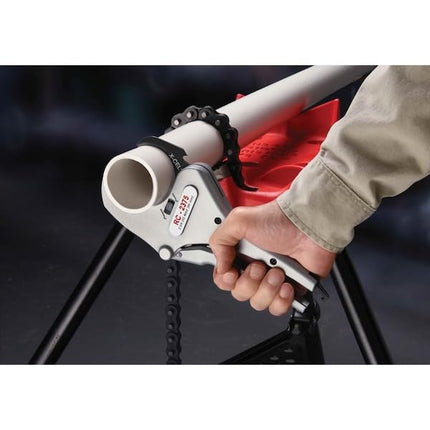 RIDGID 30088 Coupe-tube et tuyaux en plastique à cliquet Modèle RC-2375, Coupe-tube de 1/8 à 2-3/8 pouces, Chrome
