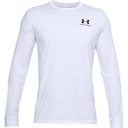 Under Armour Mens Left Chest Logo Long Sleeve Shirt White XS