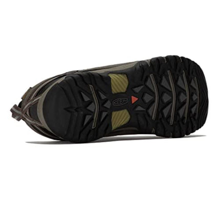 KEEN Men's Targhee 3 Leather Waterproof Hiking Shoe, Bungee Cord/Black, 15 M US