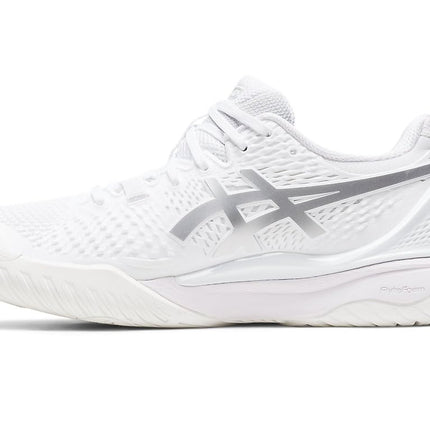 ASICS Women's Gel-Dedicate 8 Tennis Shoes, 9, White/Pure Silver