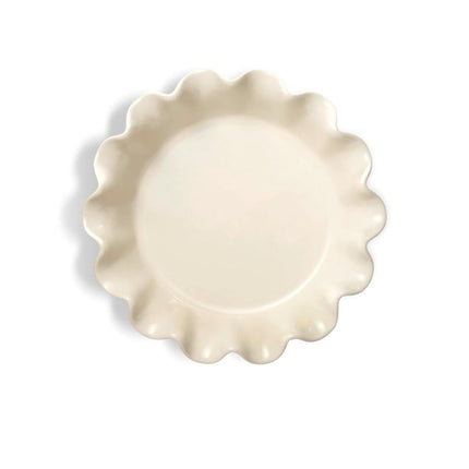 Emile Henry 91026187 Fuente para tarta rizada 26.5cm/10.4-pulgadas 1.2L/1.3qt, Argile