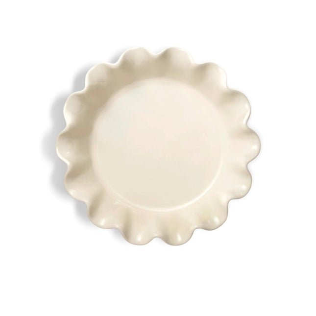 Emile Henry 91026187 Fuente para tarta rizada 26.5cm/10.4-pulgadas 1.2L/1.3qt, Argile