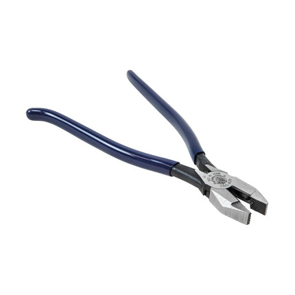 Ironworker Pliers, Spring Loaded Side Cutters for Rebar Cutting and Bending, 9-Inch Long KLEIN TOOLS D201-7CST, Blue