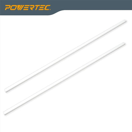 POWERTEC 36" HDPE Miter Bar for Table Saw Sled, Taper Jig, Fits Miter Slot Runners 3/4" x 3/8 Slot on Table Saw, Router Table, Band Saw, Wood Working Tools & Accessories, 2PK (71636V)