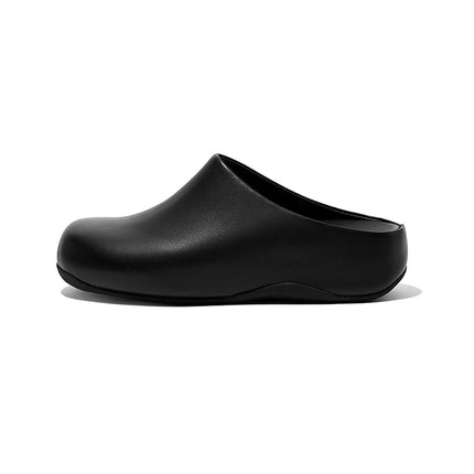 Fitflop Women's Shuv - Leather Clogs, Black Black 