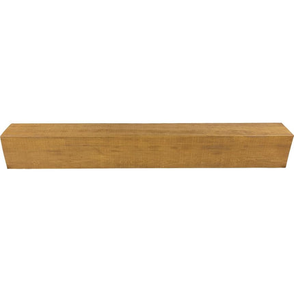 Heritage Timber Rustic Sawn Faux Wood Beam, 3-Sided (U-Beam), 3 1/2"W x 3 1/2"H x 72"L, Warm Caramel Finish