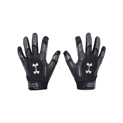 Under Armour Boys F9 Nitro Football Gloves, (001) Black/Castlerock/Metallic Silver, Small