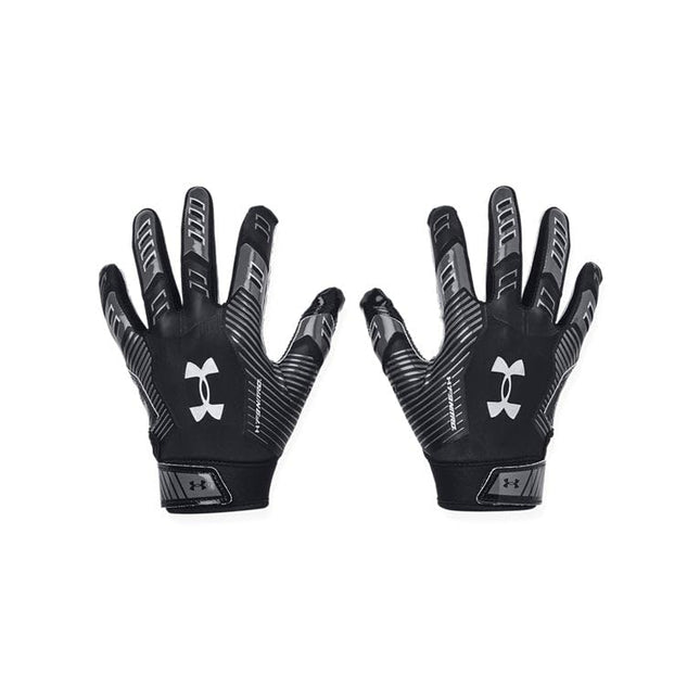 Under Armour Boys F9 Nitro Football Gloves, (001) Black/Castlerock/Metallic Silver, Small