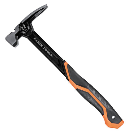 Klein Tools H80922S Smooth Face Hammer with Straight Claw, 22-Ounce Forged Steel, Magnetic Nail Starter, and Extra-Large Squared Strike Face