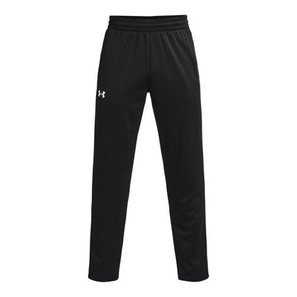 Under Armour Men's Fleece Pants, (001) Black / / White, 4X-Large Tall