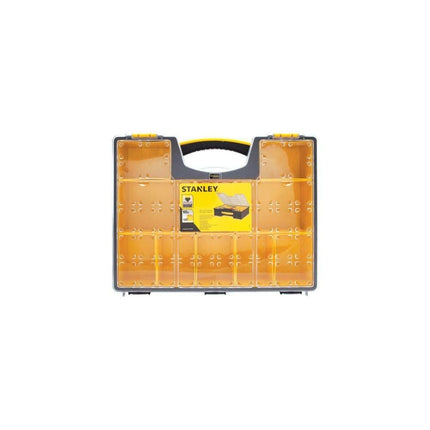 Stanley Stst14710 Organizador de Piezas Pequeñas de 10 Compartimentos, Negro/Amarillo