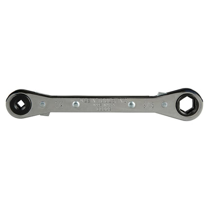 KLEIN TOOLS 68309 Ratcheting Fully-Reversible Refrigeration Wrench with Compact Design and Chrome-Plated Finish