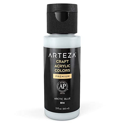 Arteza Craft Acrylic Paint F9 Fluorescent Orange, 60 ml Bottle, Water-Based, Matte Finish, Blendable Paints for Art & DIY Outdoor Projects on Glass, Wood, Ceramics, Fabrics, Paper & Canvas
