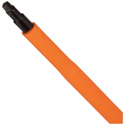 Klein Tools 6846INS Insulated Screwdriver, 1000V #2 Square Tip Screwdriver with 6-Inch Shank, Tip-Ident, Cushion-Grip Handle