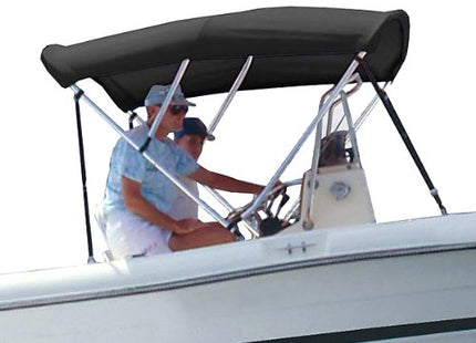 Survivor Marine Products Bimini Top (Fabric Only), Black, 8-Feet Length x 42-Inch Height x 73-78-Inch Width