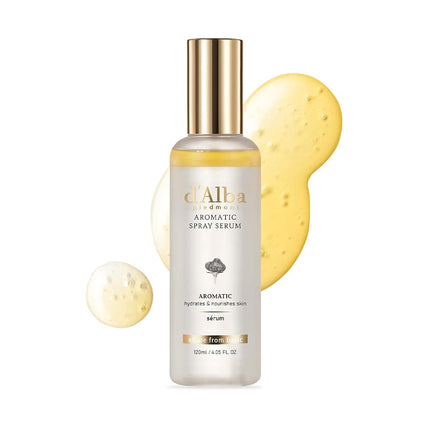 d'Alba Sérum en spray aromatique au premier extrait de truffe blanche italienne, brume pour le visage hydratante, lumineuse et antioxydante VEGAN, hydratation profonde et fermeté de la peau, soins coréens (120ml)