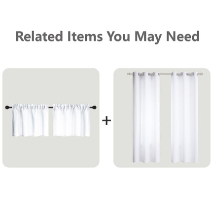 Mrs.Naturall Cortinas de 96 Pulgadas, Set de 2 Paneles, Cortinas Opacas con Ojales para Oscurecer la Habitación del 60-70%, de 96 Pulgadas de Largo para Sala de Estar, Blancas