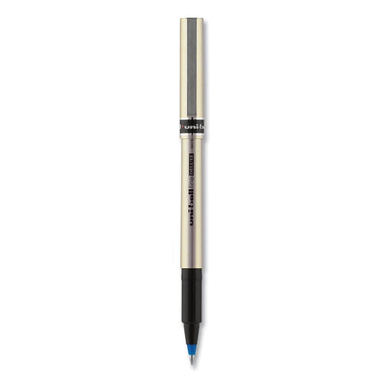 Uni-Ball Deluxe Fine Point Roller Ball Pens, Blue, 12 (60053)