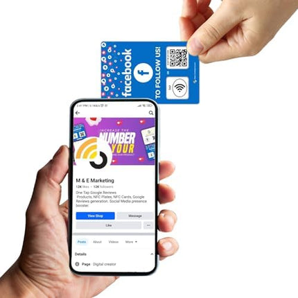 NFC Business Review Cards 5 Pack – Contactless Smart Tap & QR Code – Compatible with Google Review System – Reusable Feedback Tool for Shops, Restaurants, Local Business – Works with All Phones