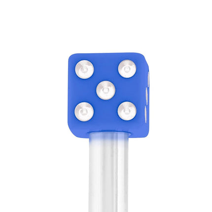United Pacific 70043 High Impact Plastic Construction Dice Door Lock Knobs for Classic & Vintage Cars/Trucks, 10-32 Thread - Blue/White (Pack of 2)