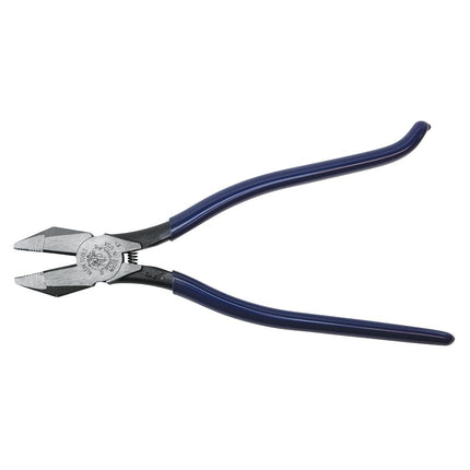 Ironworker Pliers, Spring Loaded Side Cutters for Rebar Cutting and Bending, 9-Inch Long KLEIN TOOLS D201-7CST, Blue