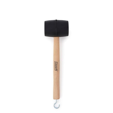 Coleman Rubber Mallet with Tent Peg Remover Hook, Double-Sided Mallet Head Made of High-Impact Rubber, Great for Camping, Tailgating, Carpentry, Metalwork, & More