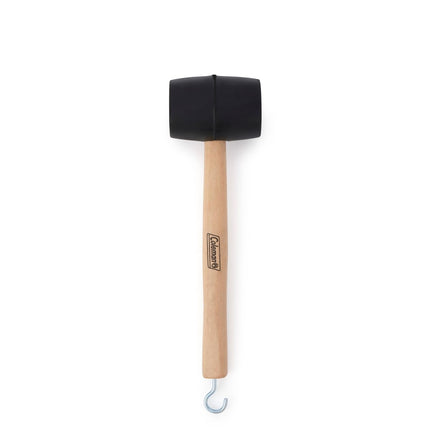 Coleman Rubber Mallet with Tent Peg Remover Hook, Double-Sided Mallet Head Made of High-Impact Rubber, Great for Camping, Tailgating, Carpentry, Metalwork, & More