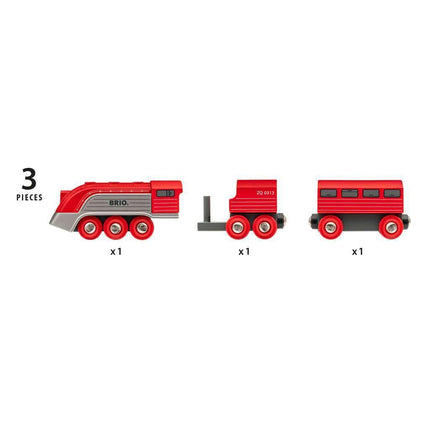 BRIO World Streamline Toy Train for Kids Age 3 Years Up - Wooden Railway Set Add On Accessories