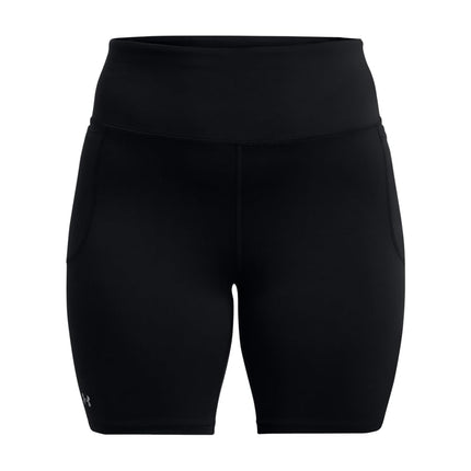 Under Armour Women's Movement Bike Shorts, (001) Black / / Metallic Silver, XL