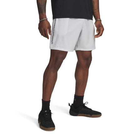 Under Armour Mens Tech Woven Wordmark Shorts Gray 