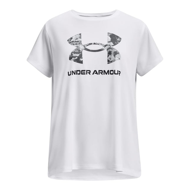 Under Armour Girls' Tech Solid Print Big Logo Shor
